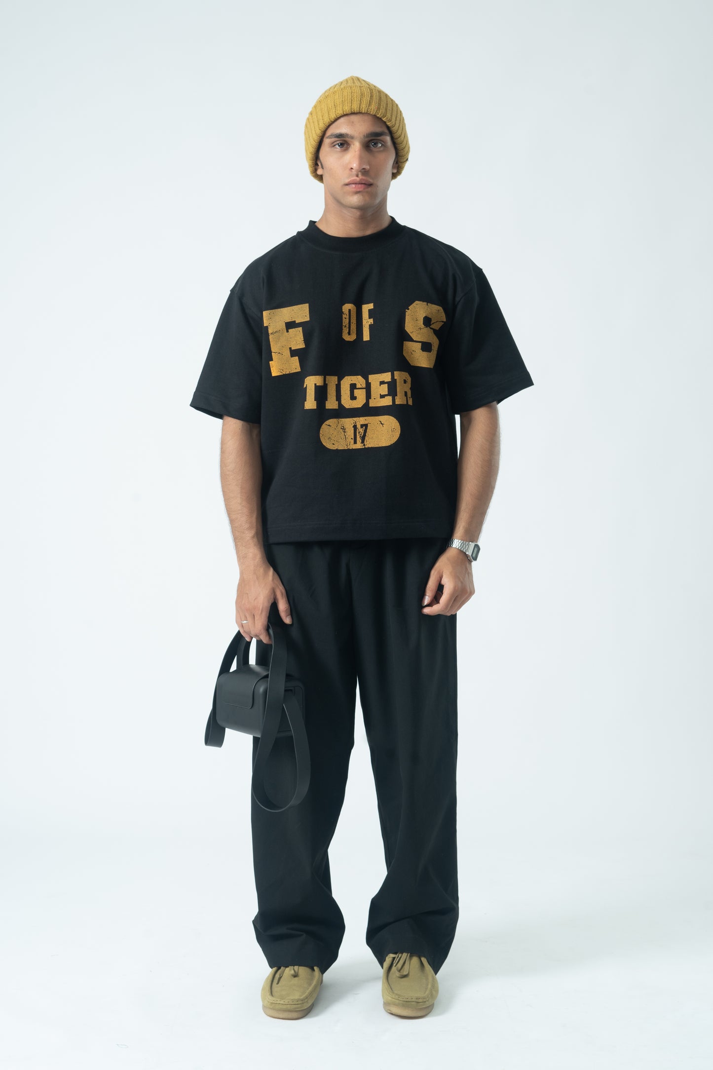 Retro tiger T-shirt - Black