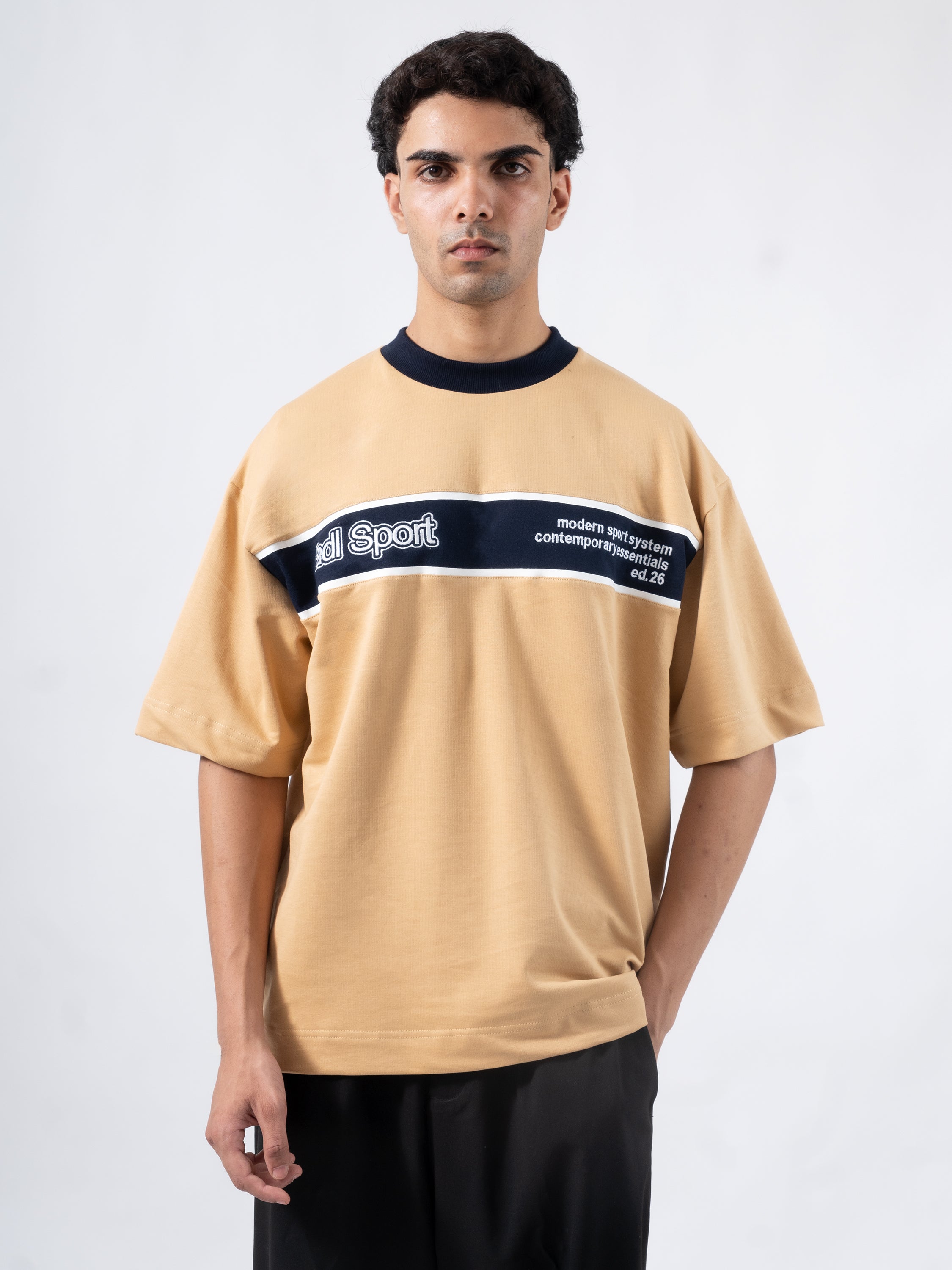 Sport Panel Tee - SAND