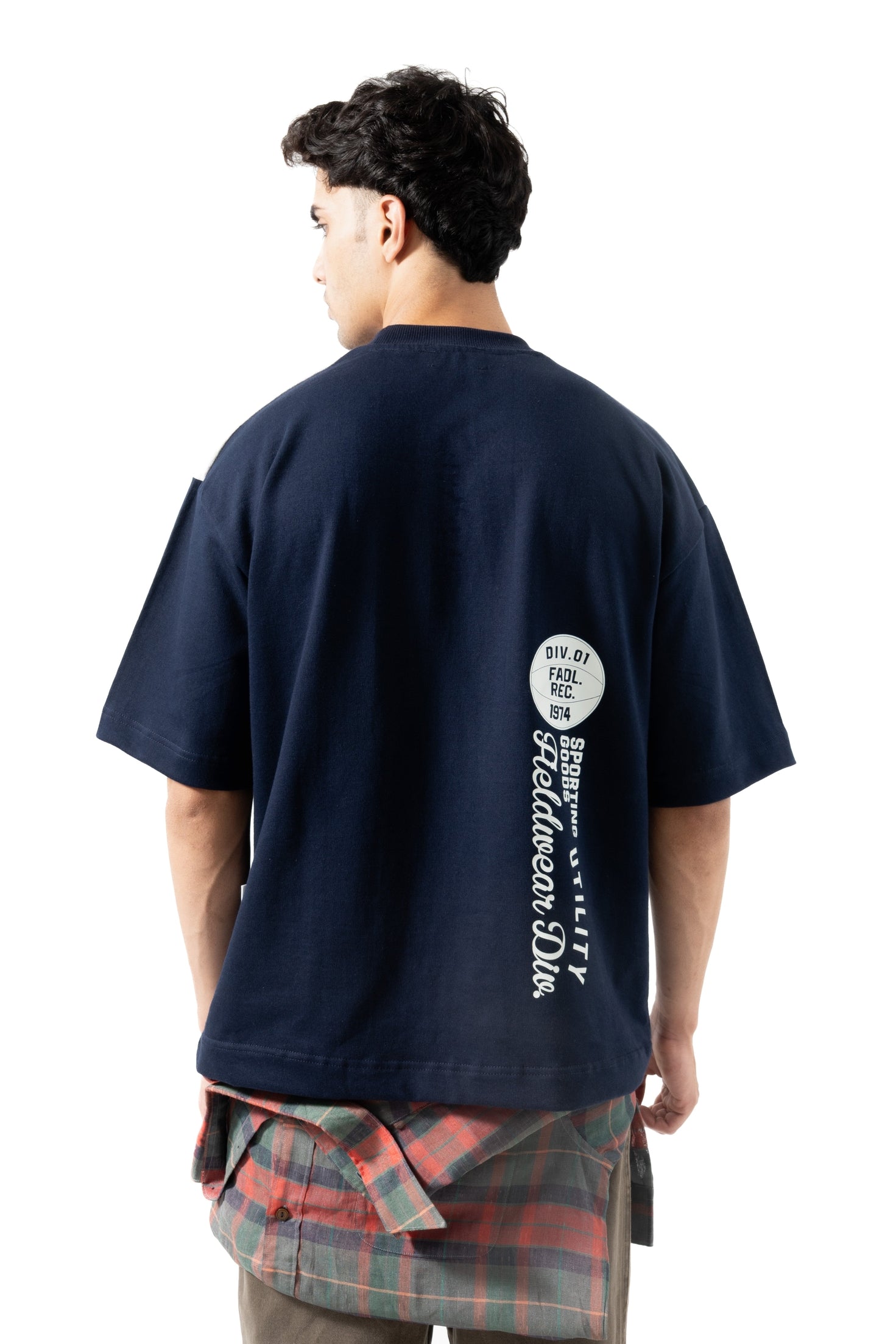 FS League Split Panel Tee - Navy