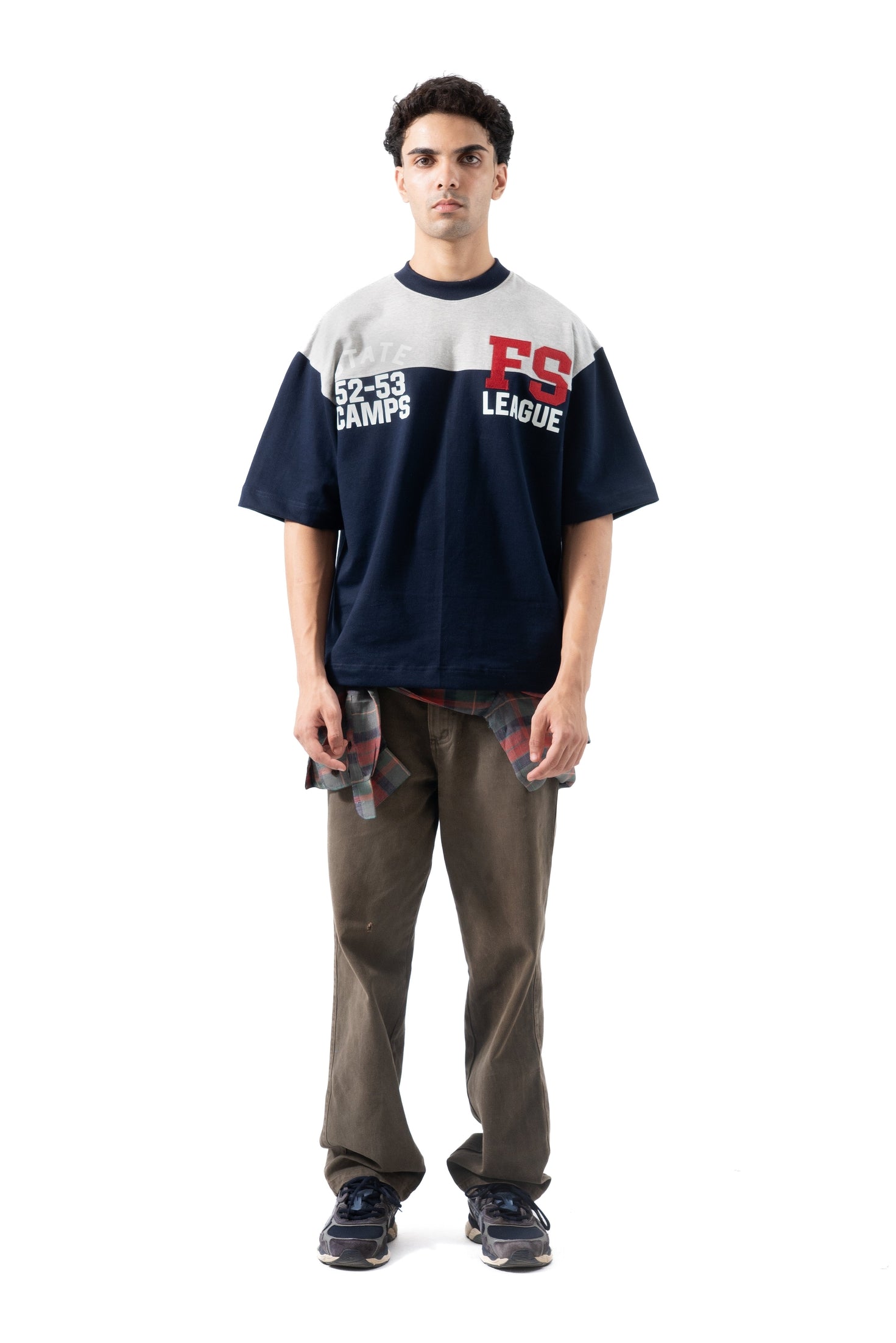 FS League Split Panel Tee - Navy
