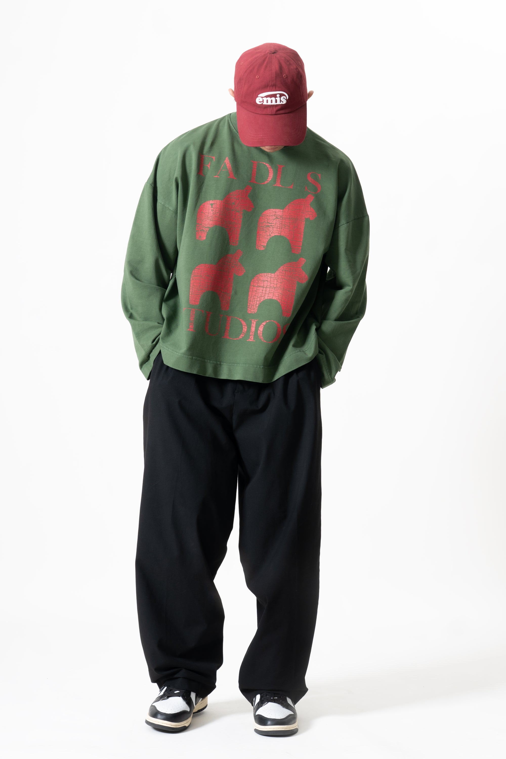 Amulet Long Sleeve- Washed green