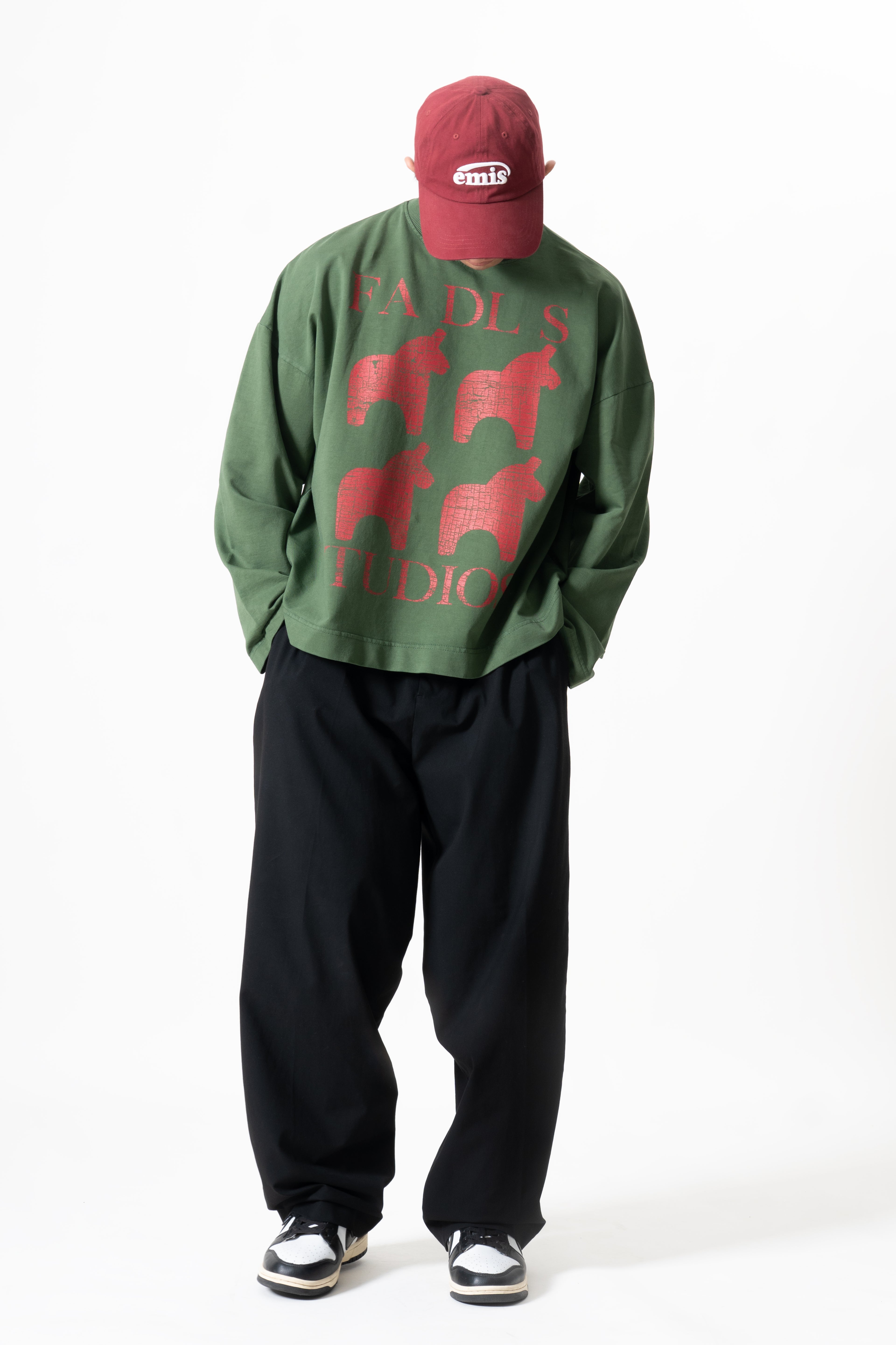 Amulet Long Sleeve- Washed green