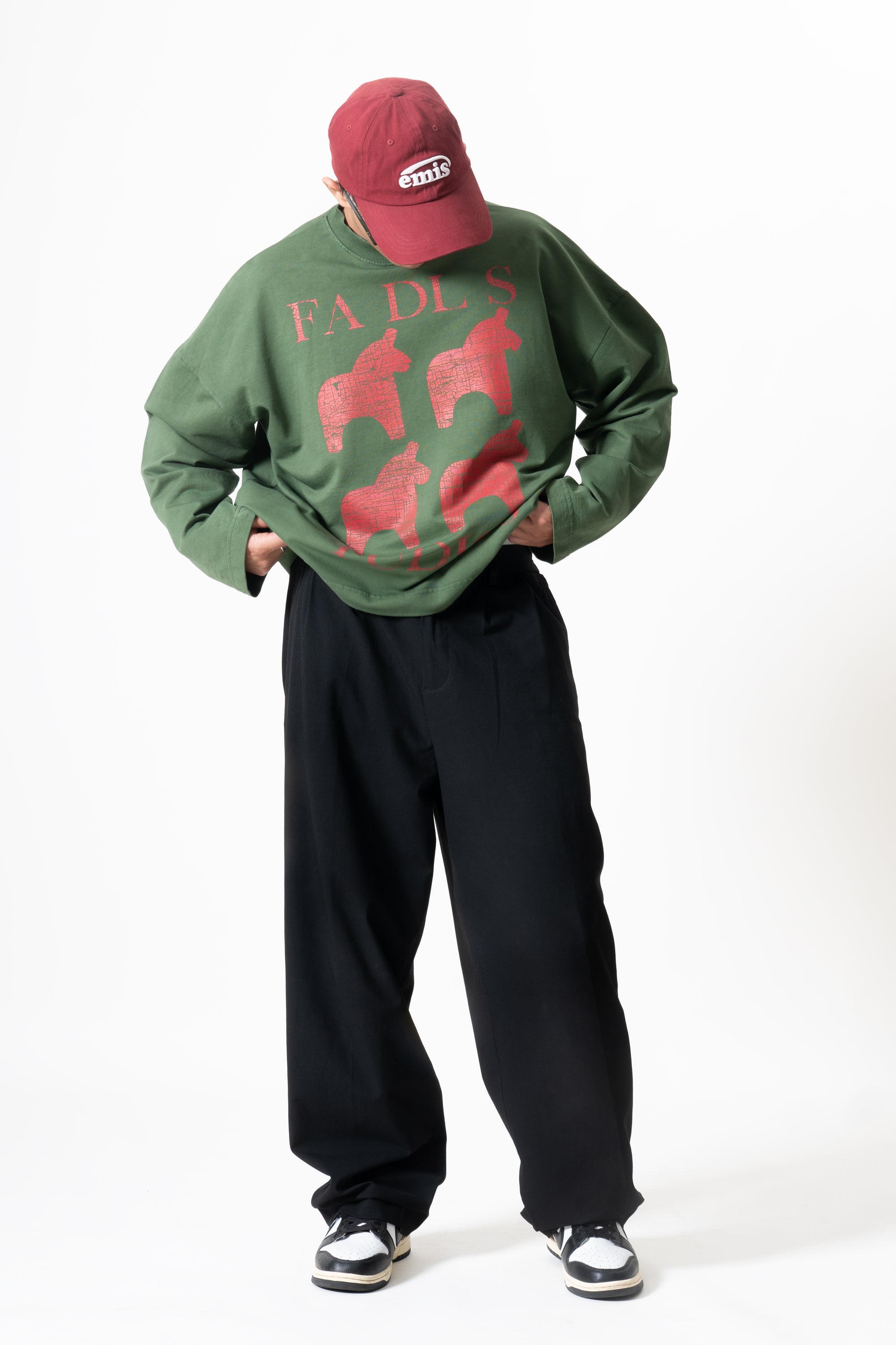 Amulet Long Sleeve- Washed green