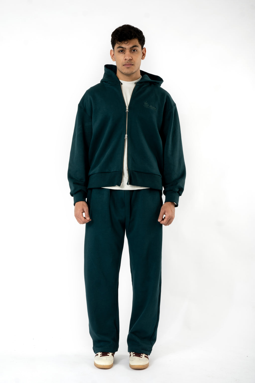 Everyday Zip Hoodie- Pine