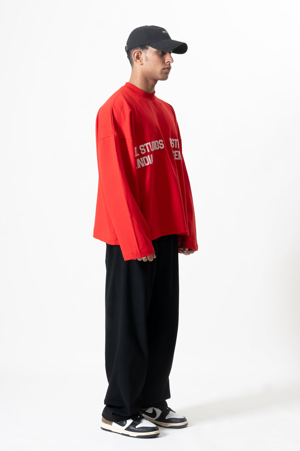 Long Sleeve Crewneck - Retro Red