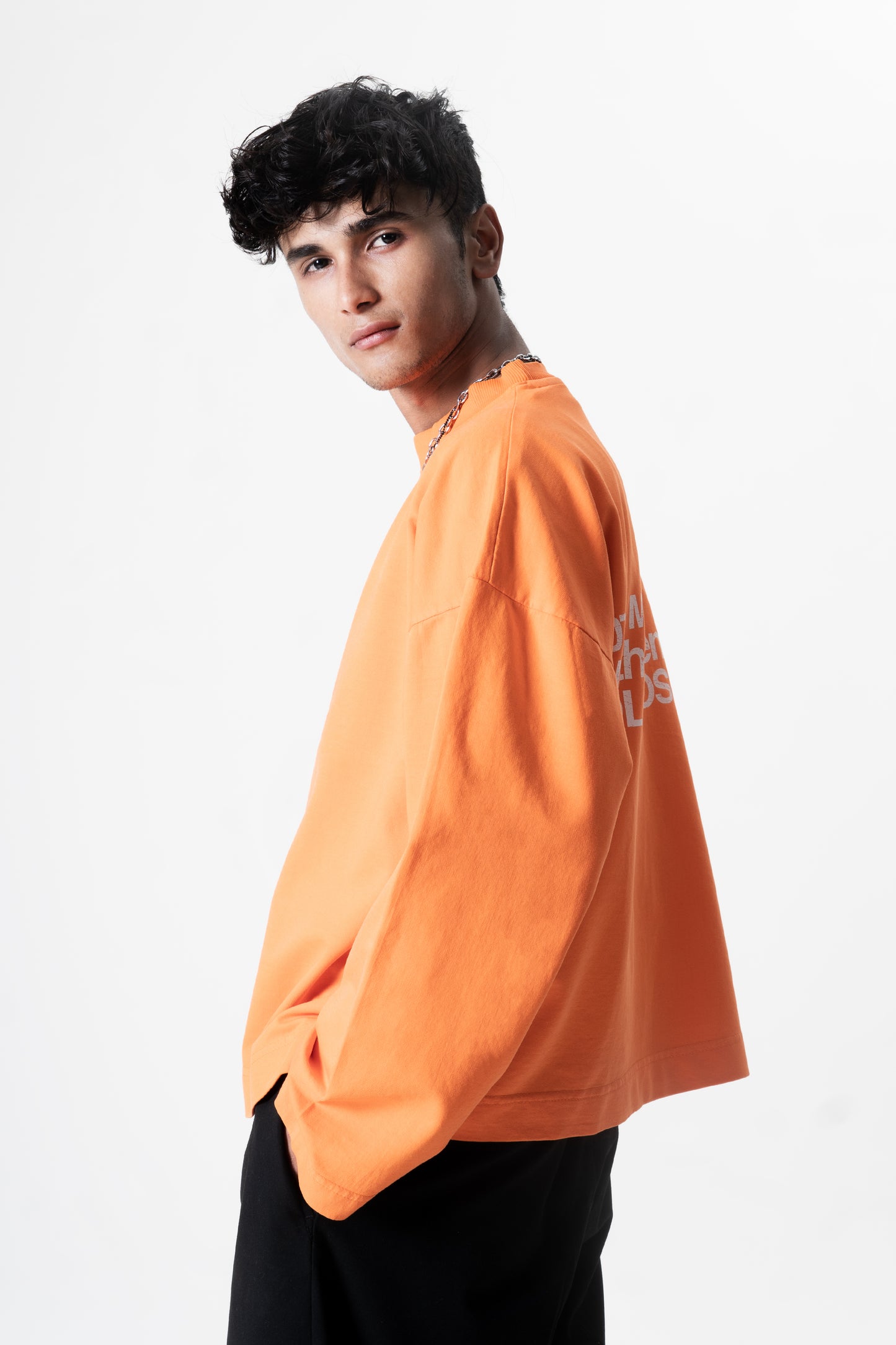 Pulse long sleeve- Washed Orange