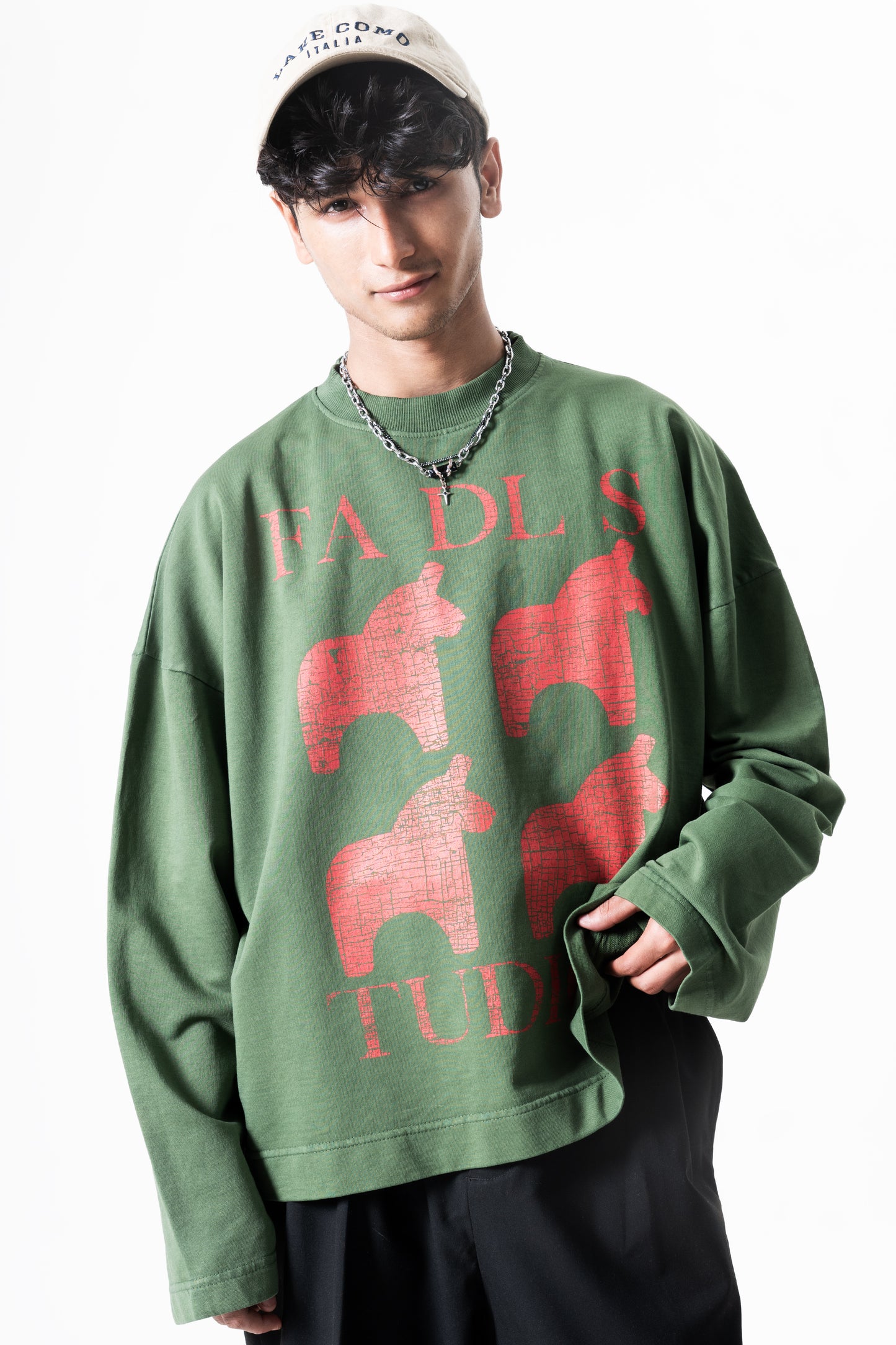 Amulet long sleeve- Washed green