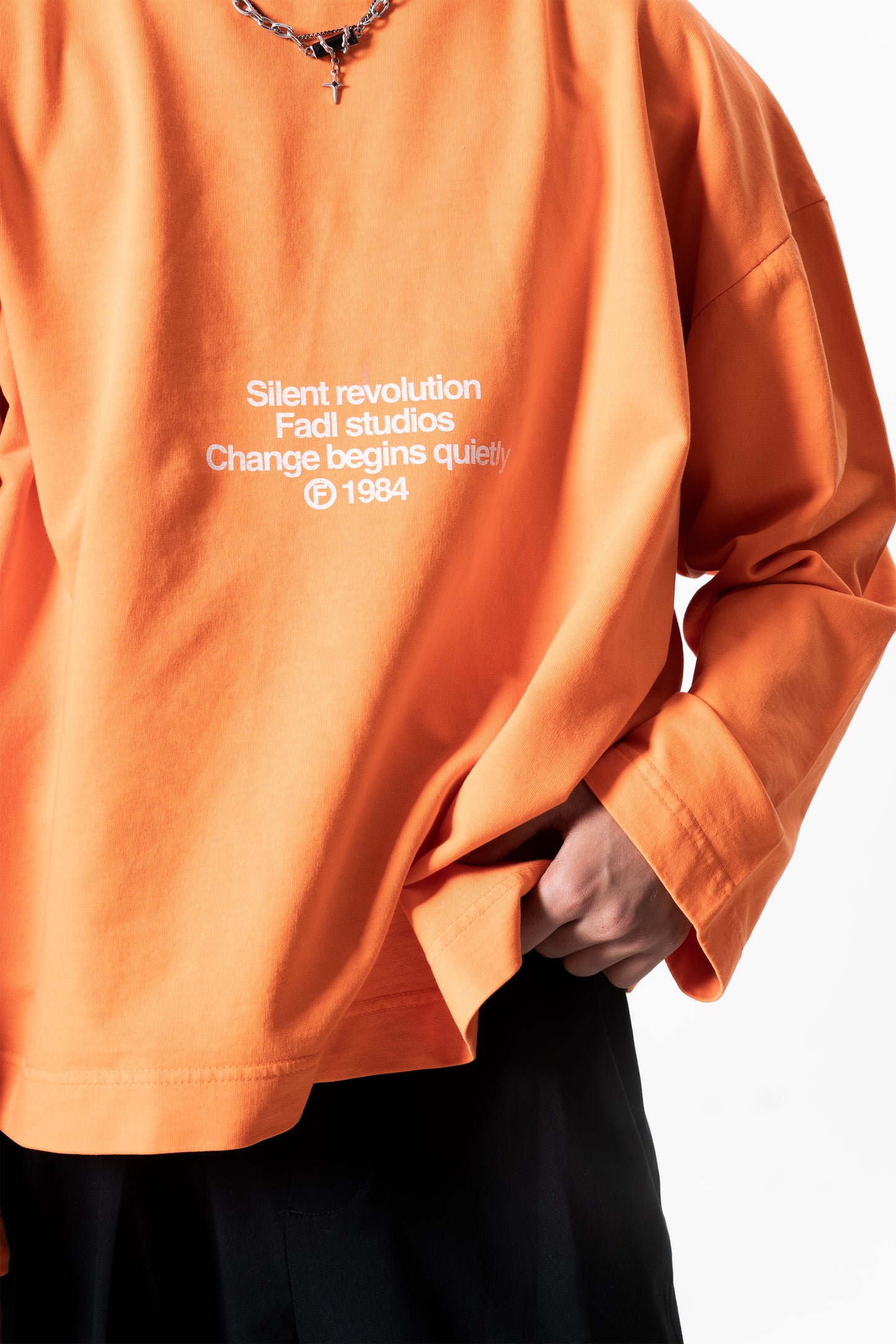 Pulse long sleeve- Washed Orange