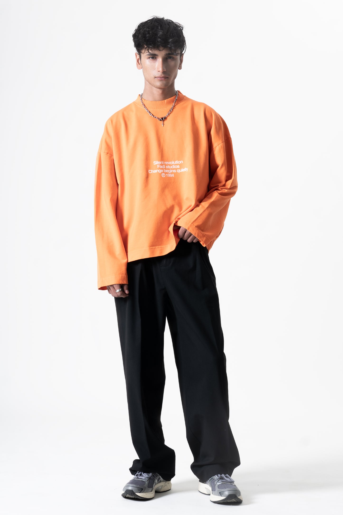 Pulse long sleeve- Washed Orange