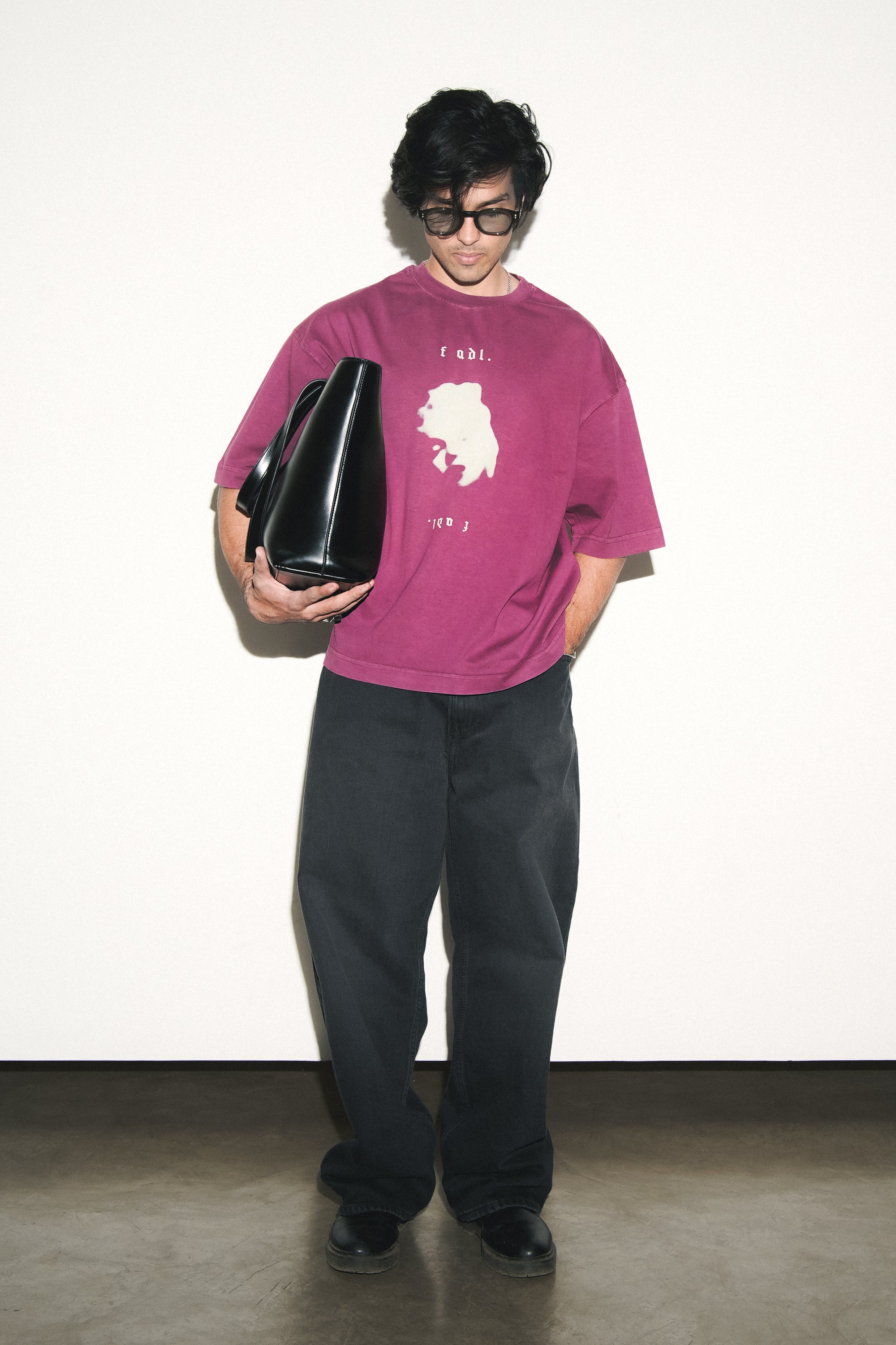 M. AR1 Tee- Red plum