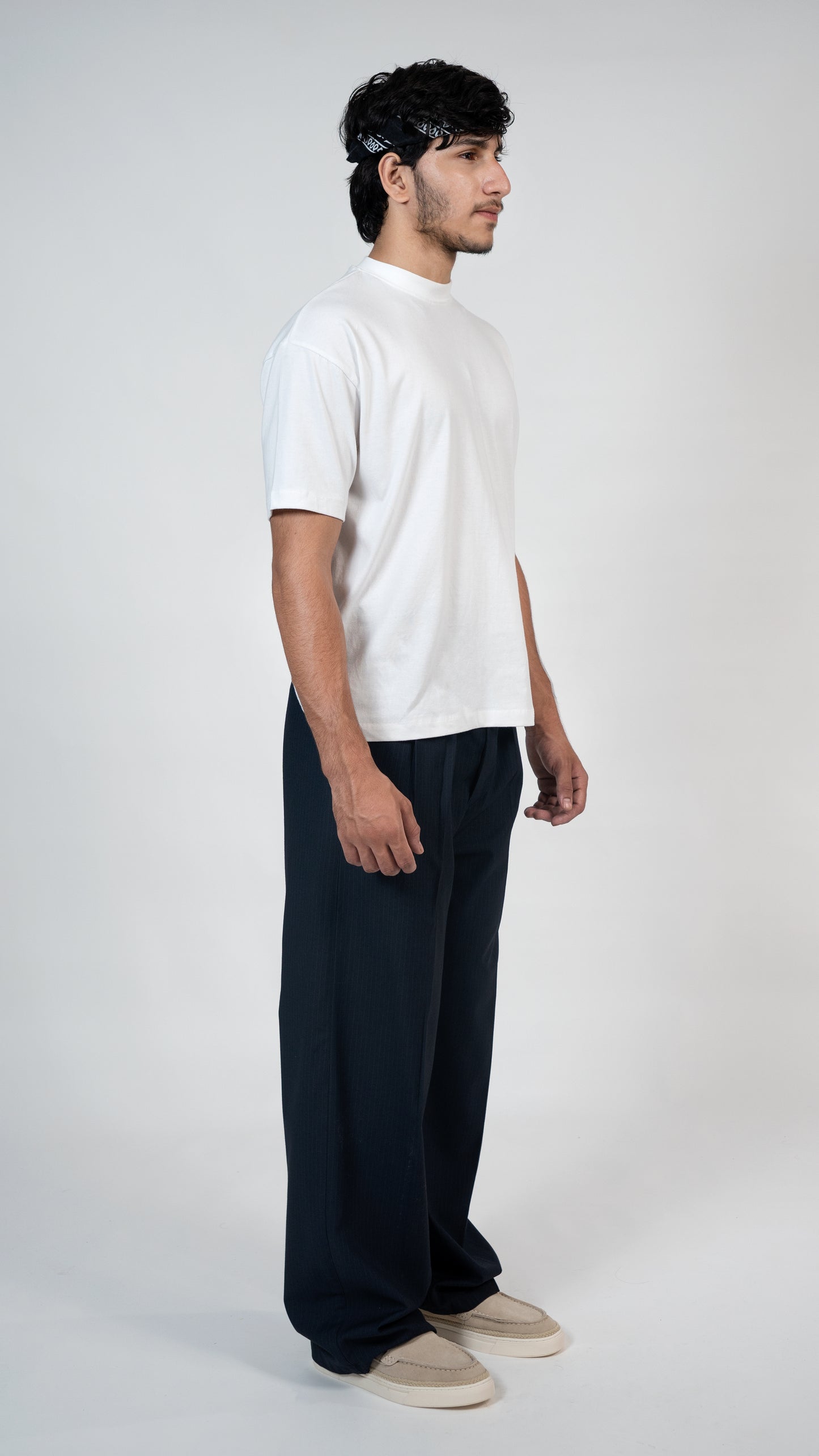RELAXED FIT TEE- WHITE