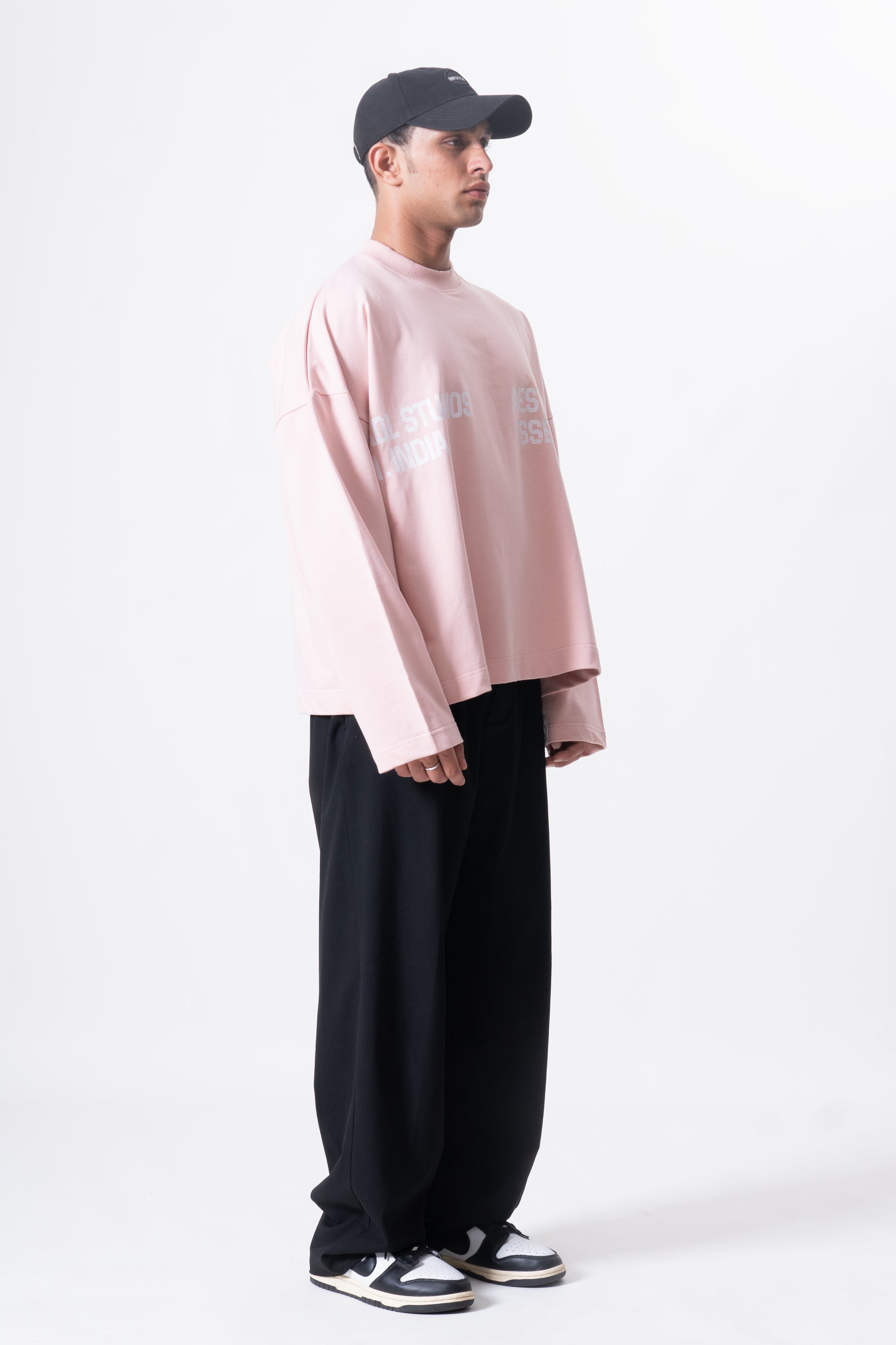 Long Sleeve Crewneck - Pastel Pink
