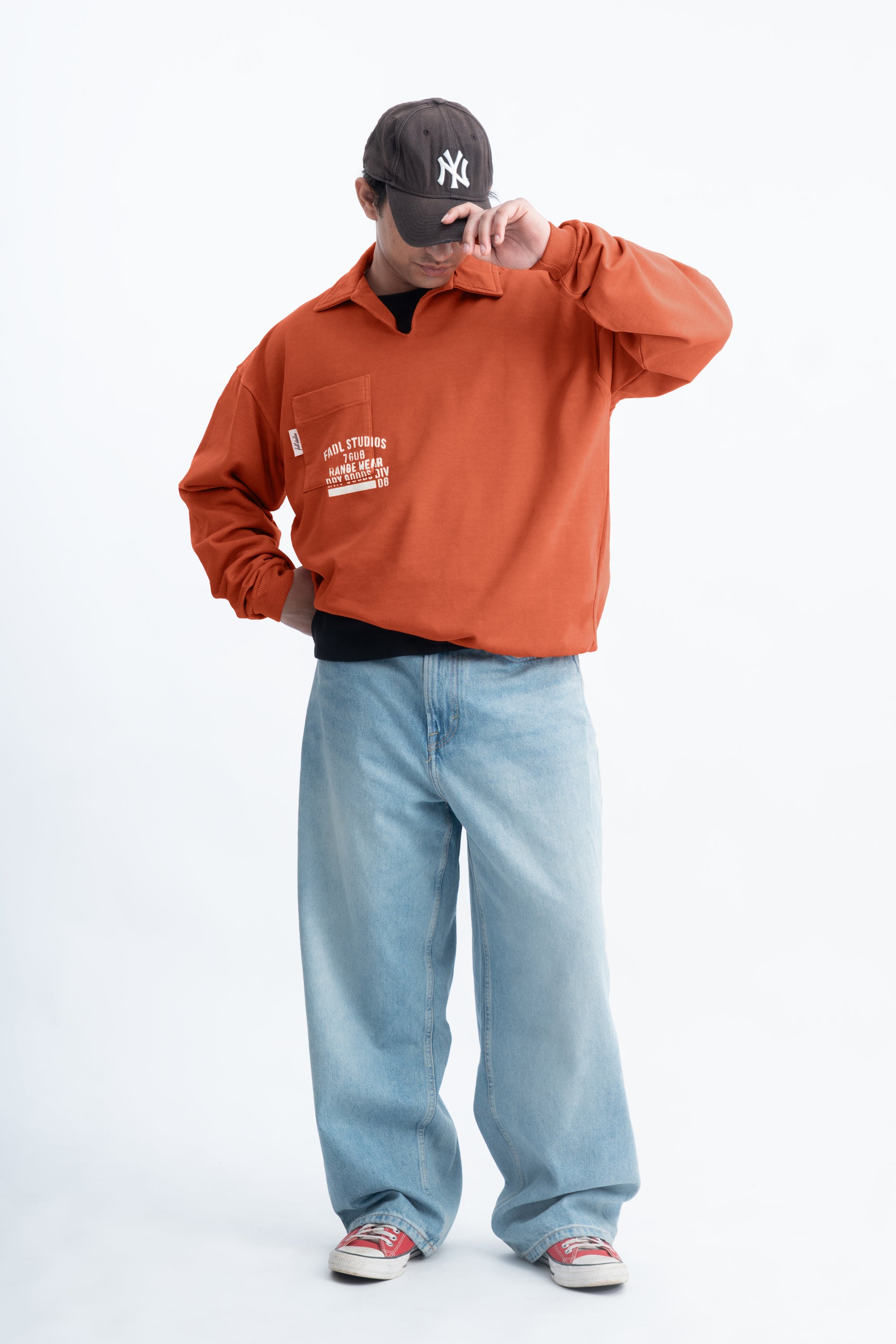 Stencil pullover- Apricot