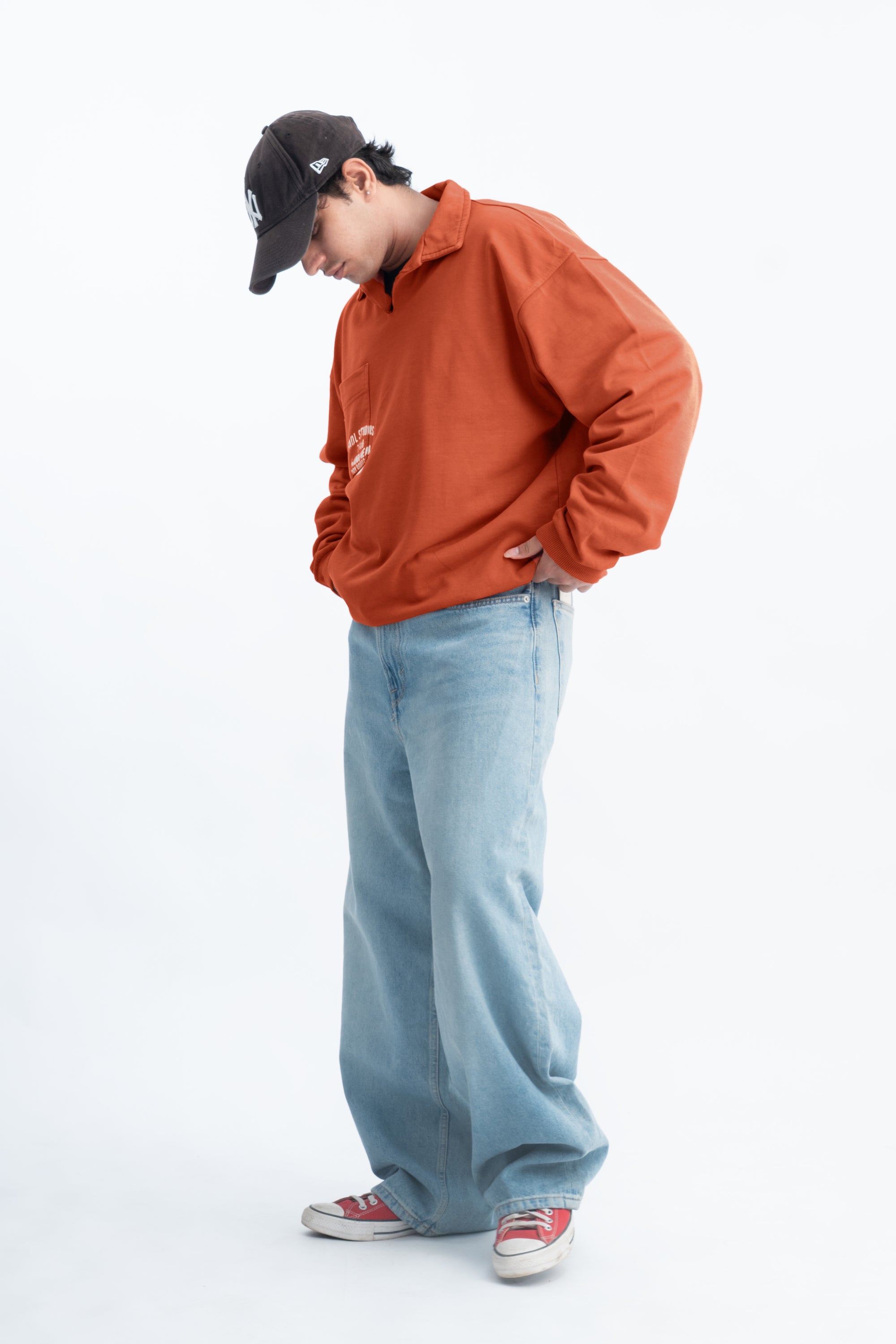 Stencil pullover- Apricot