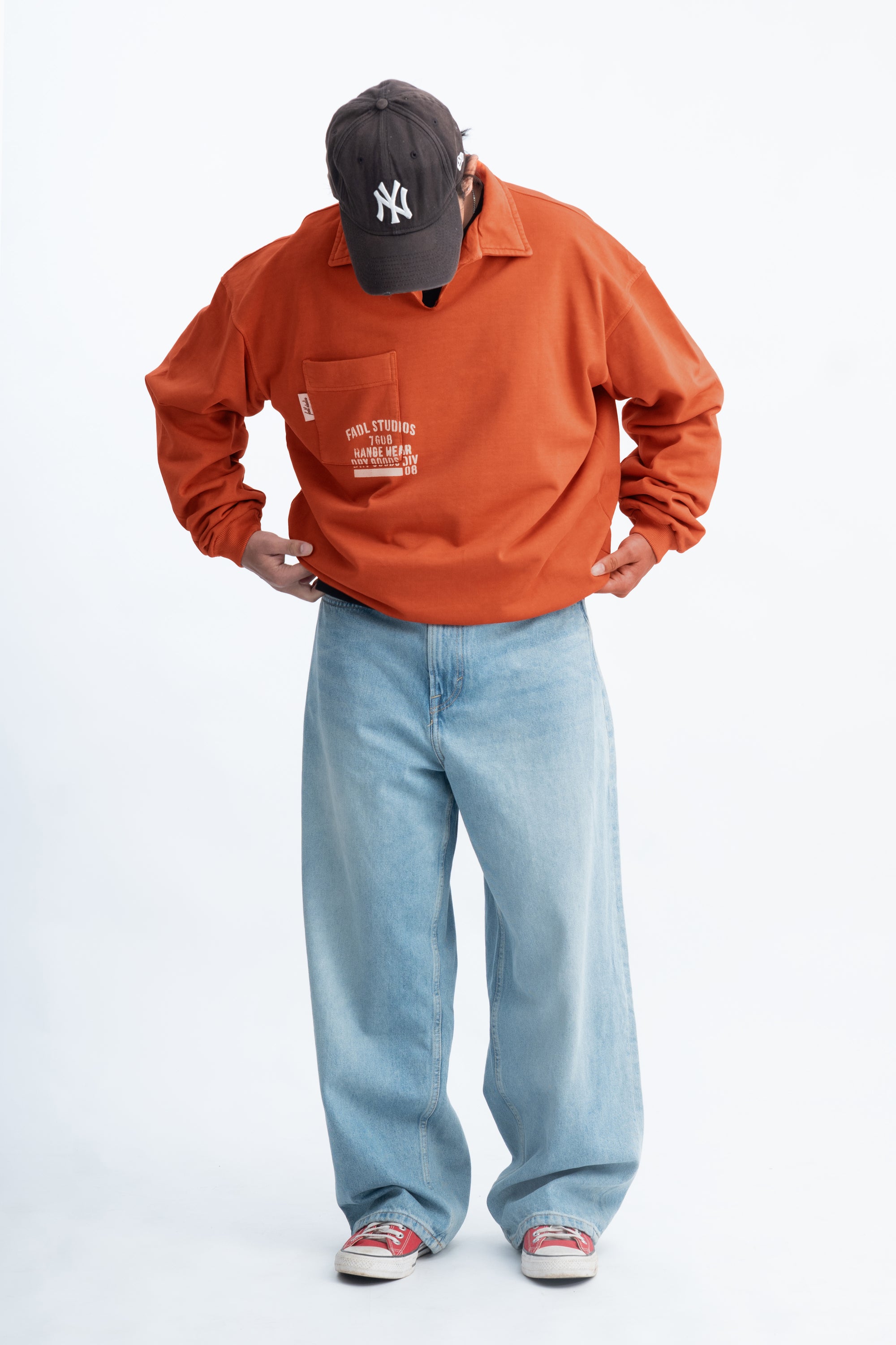 Stencil pullover- Apricot