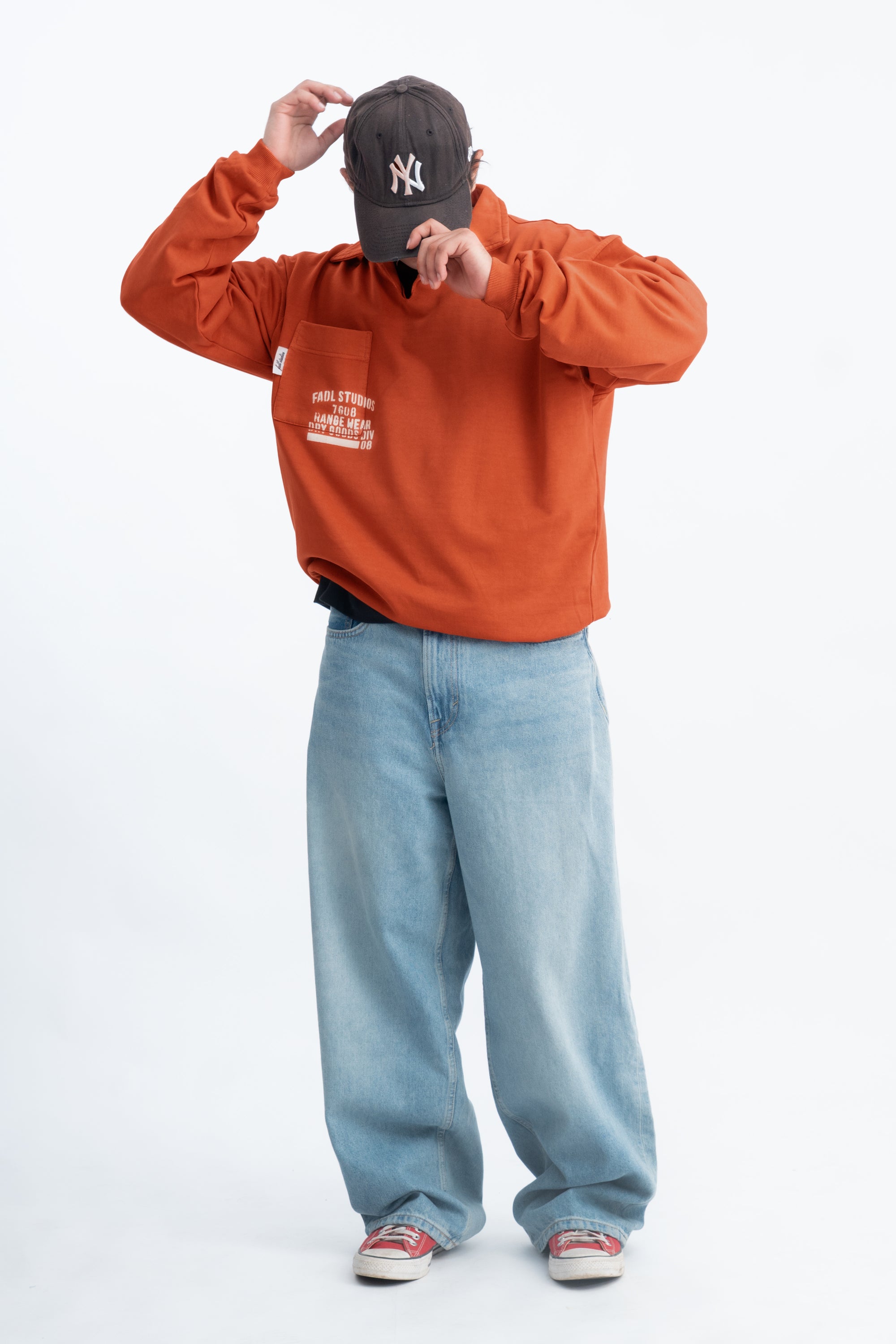 Stencil pullover- Apricot