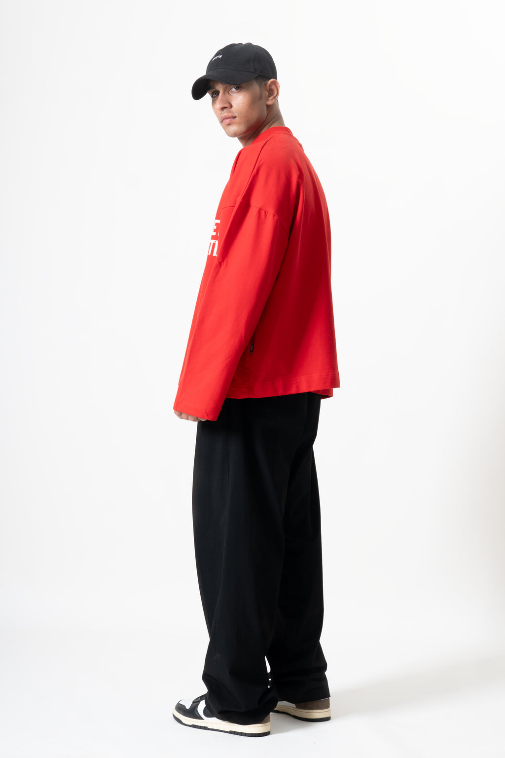 Long Sleeve Crewneck - Retro Red