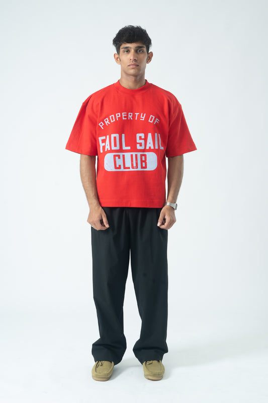 Sail club Crewneck - Furious Red