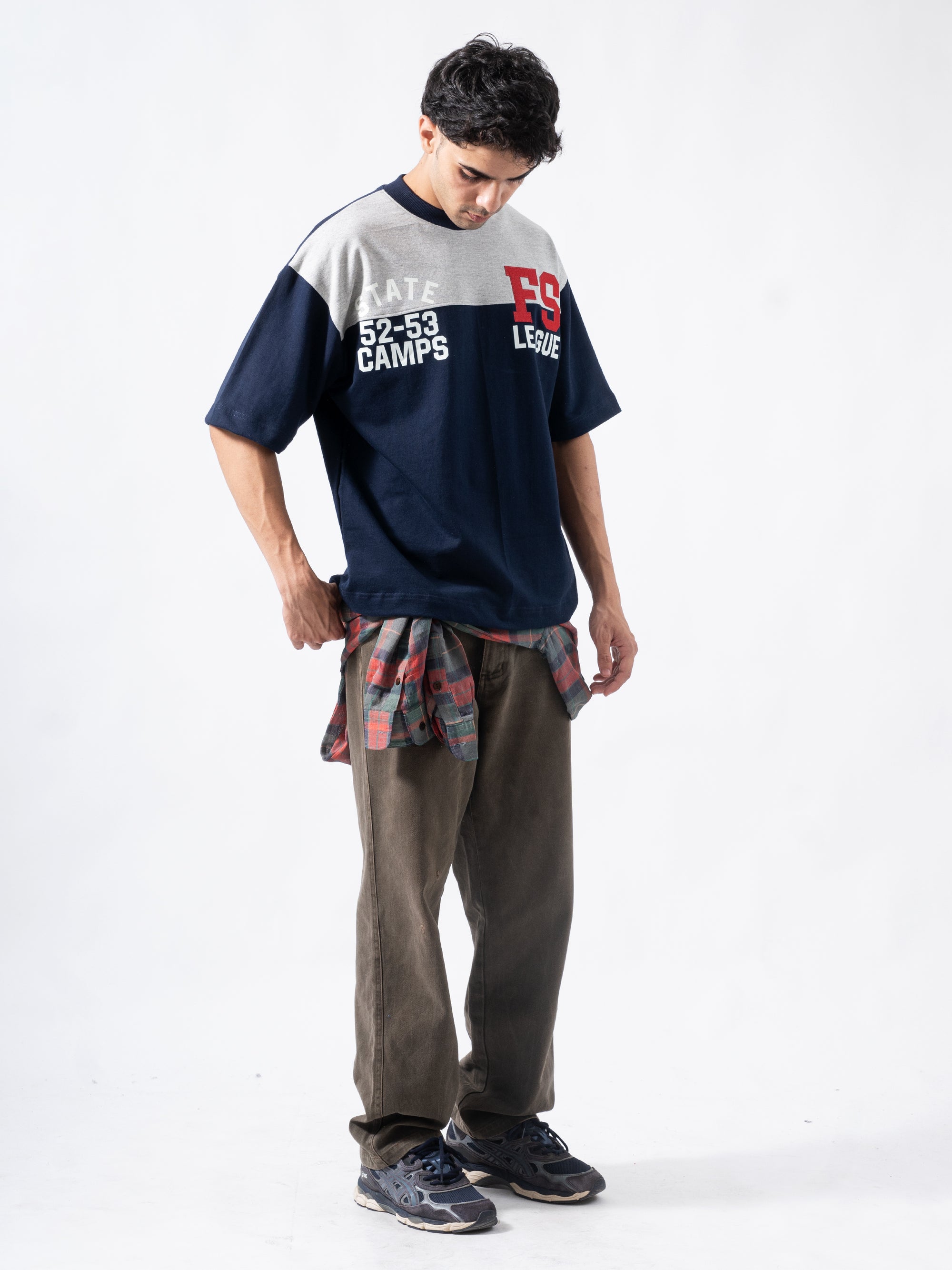 FS League Split Panel Tee - Navy