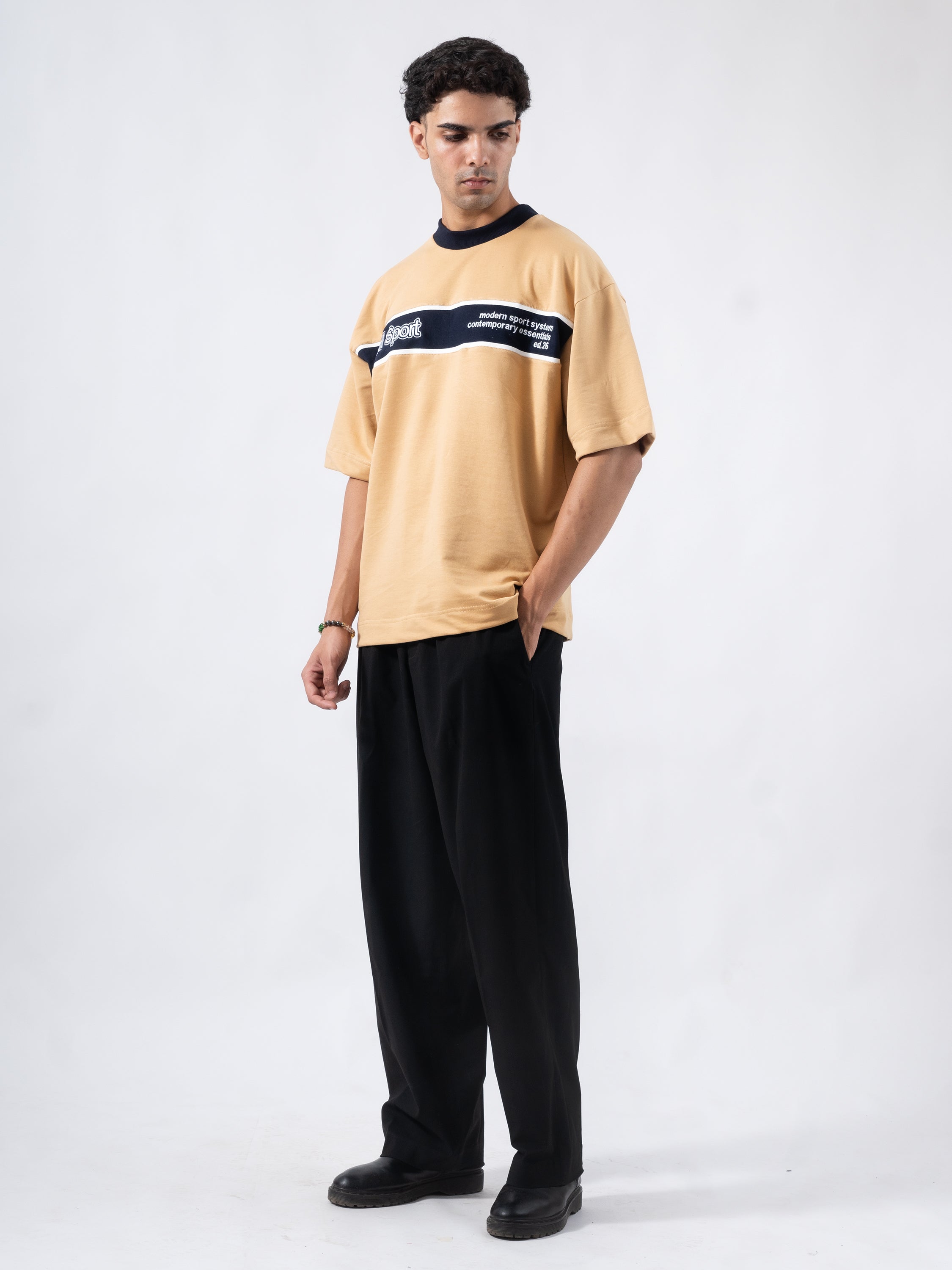 Sport Panel Tee - SAND