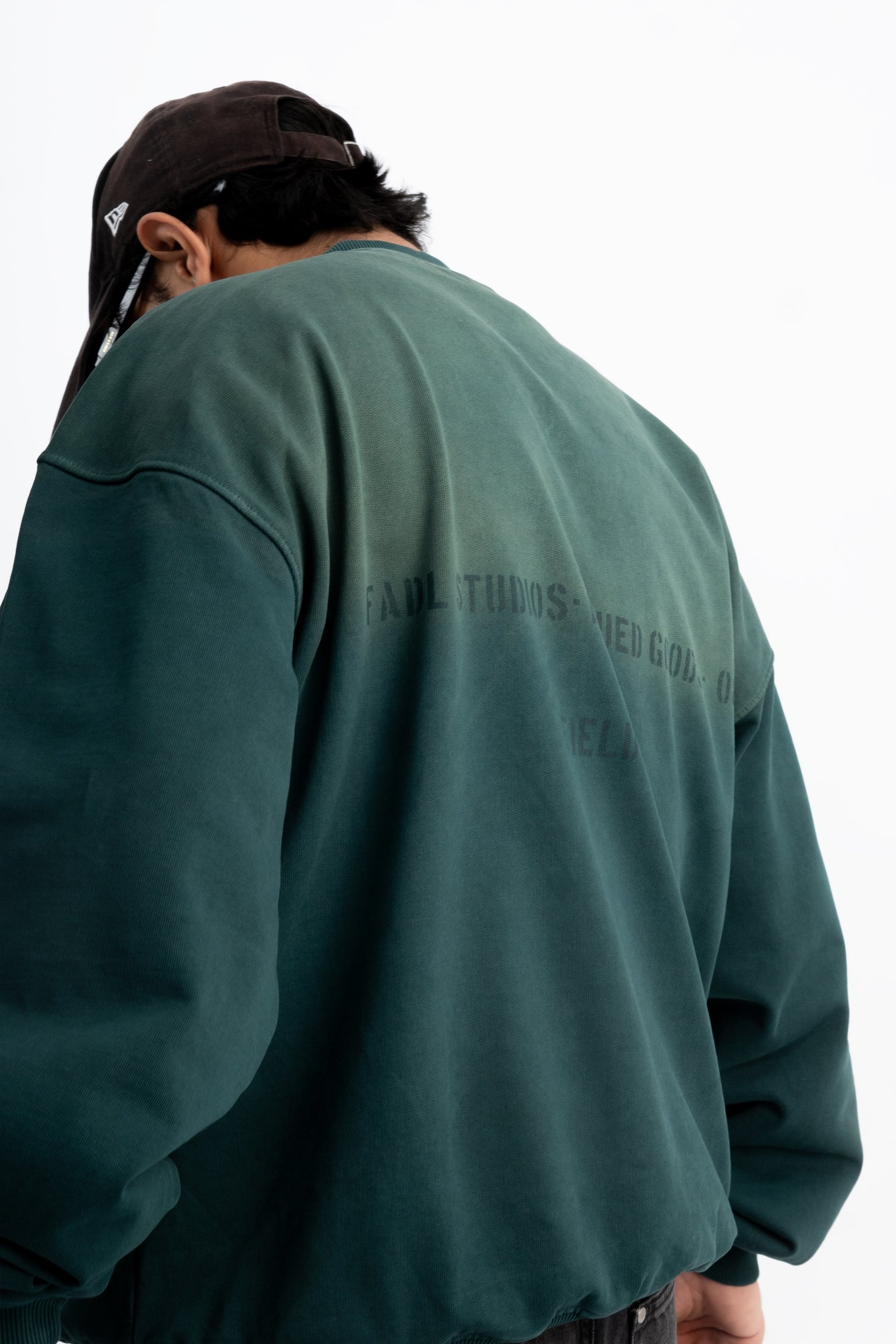 Sunfaded Sweatshirt- Forest Green