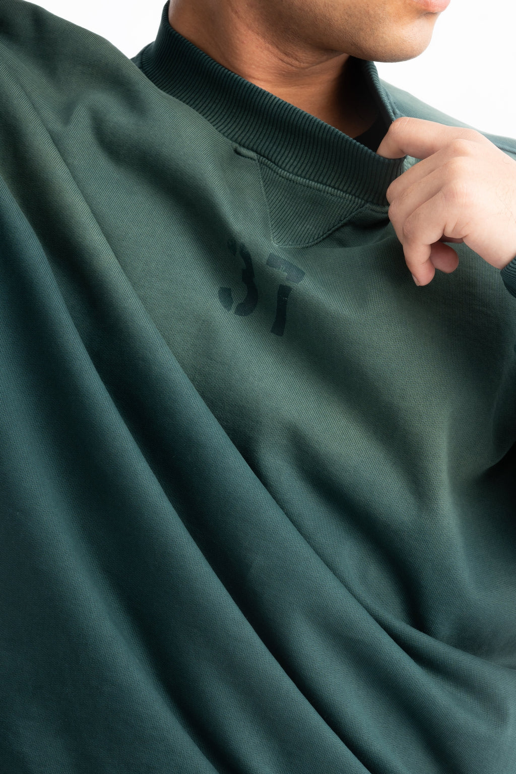 Sunfaded Sweatshirt- Forest Green