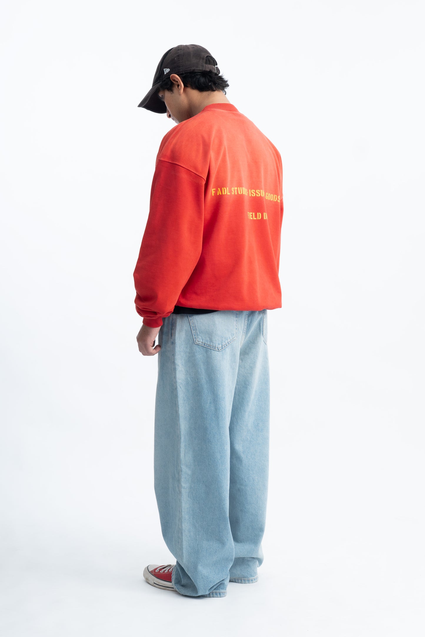 Sunfaded Sweatshirt- Red