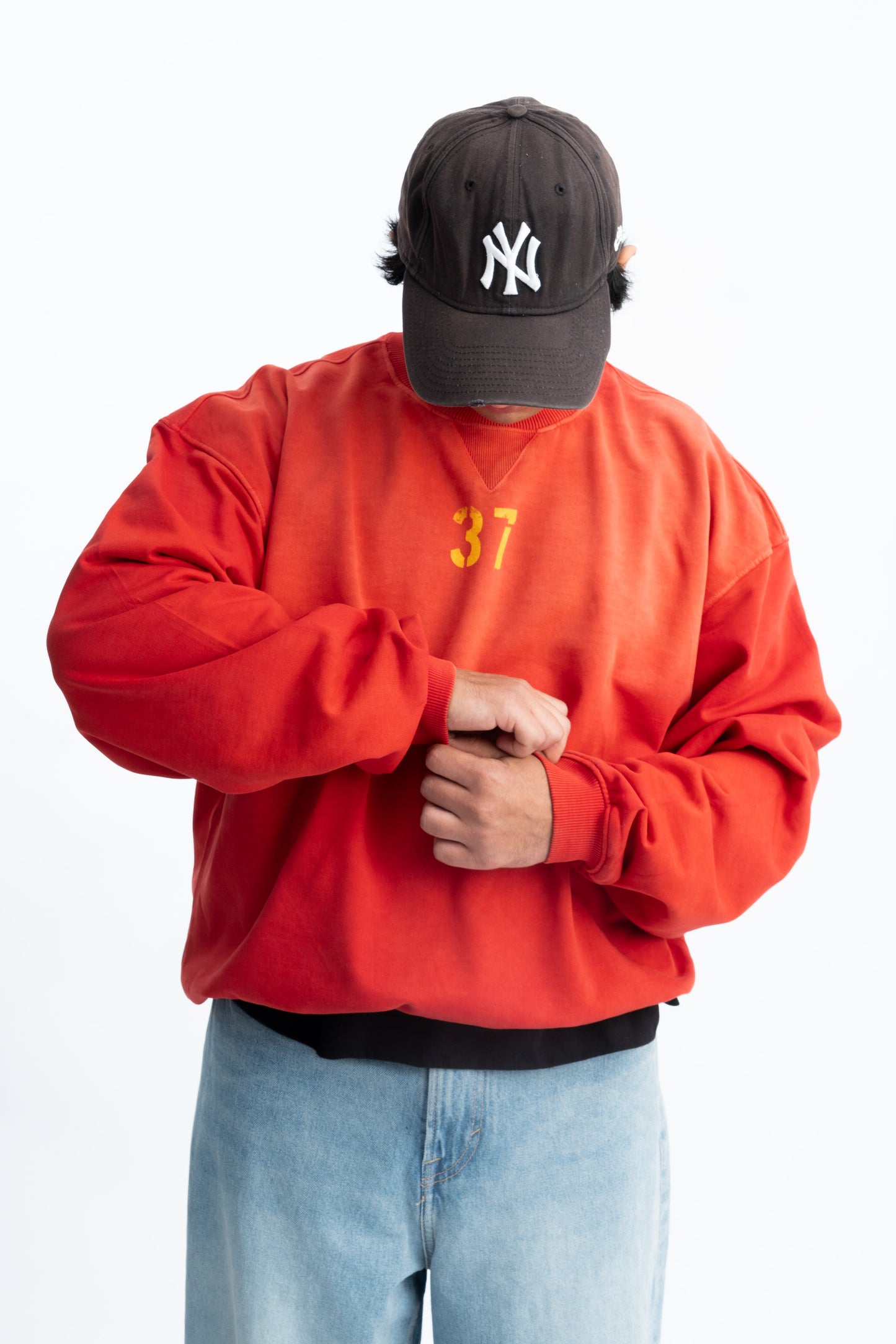 Sunfaded Sweatshirt- Red