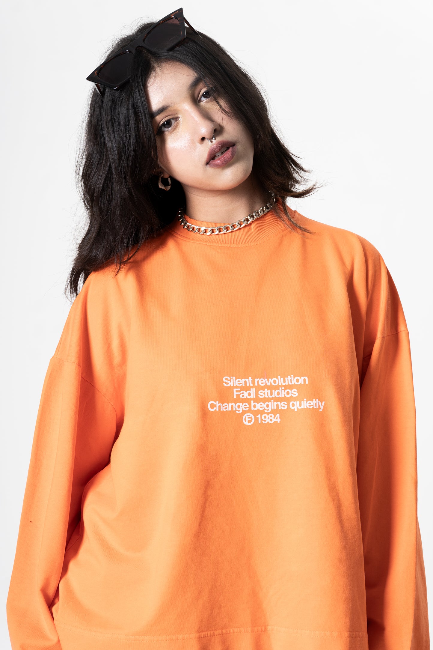 Pulse long sleeve- Washed Orange