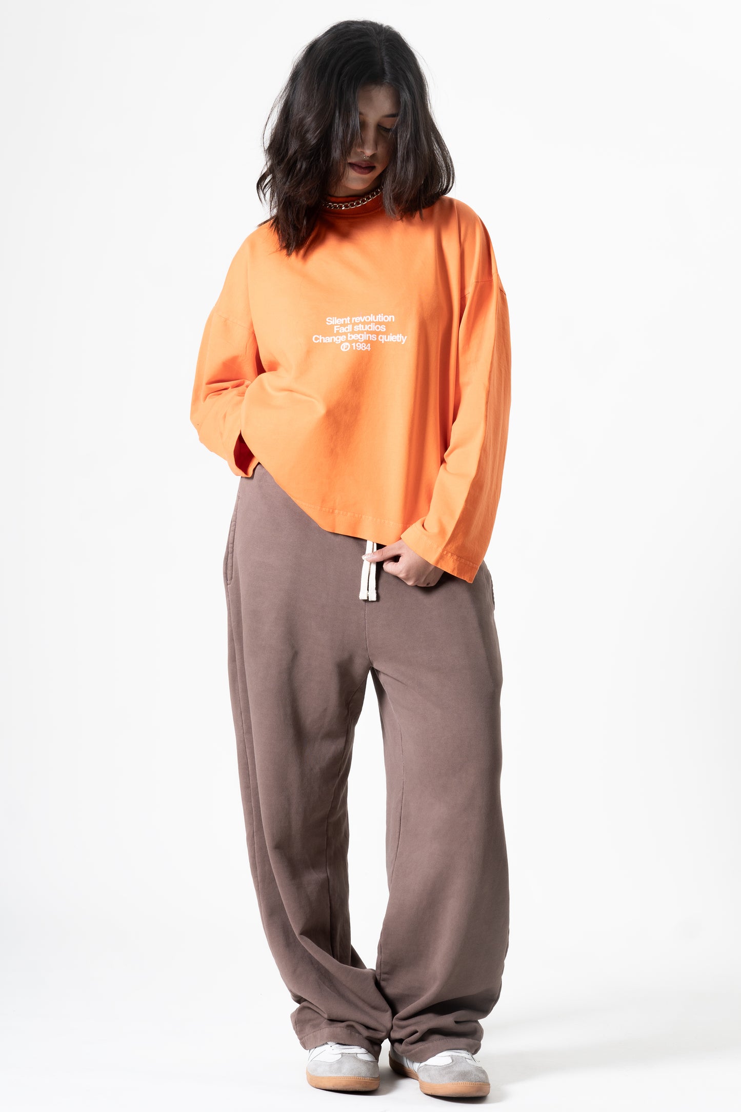 Pulse long sleeve- Washed Orange