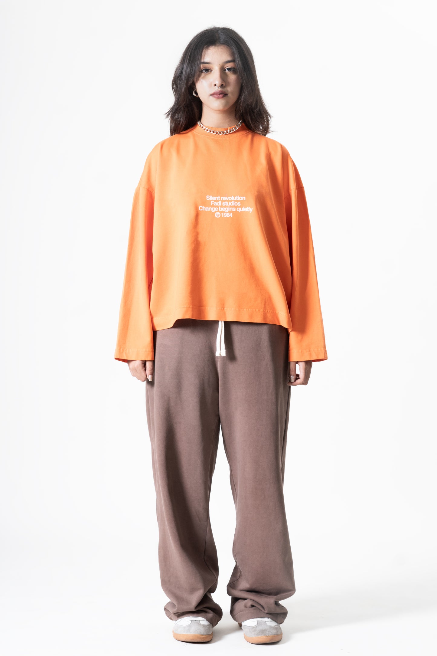 Pulse long sleeve- Washed Orange