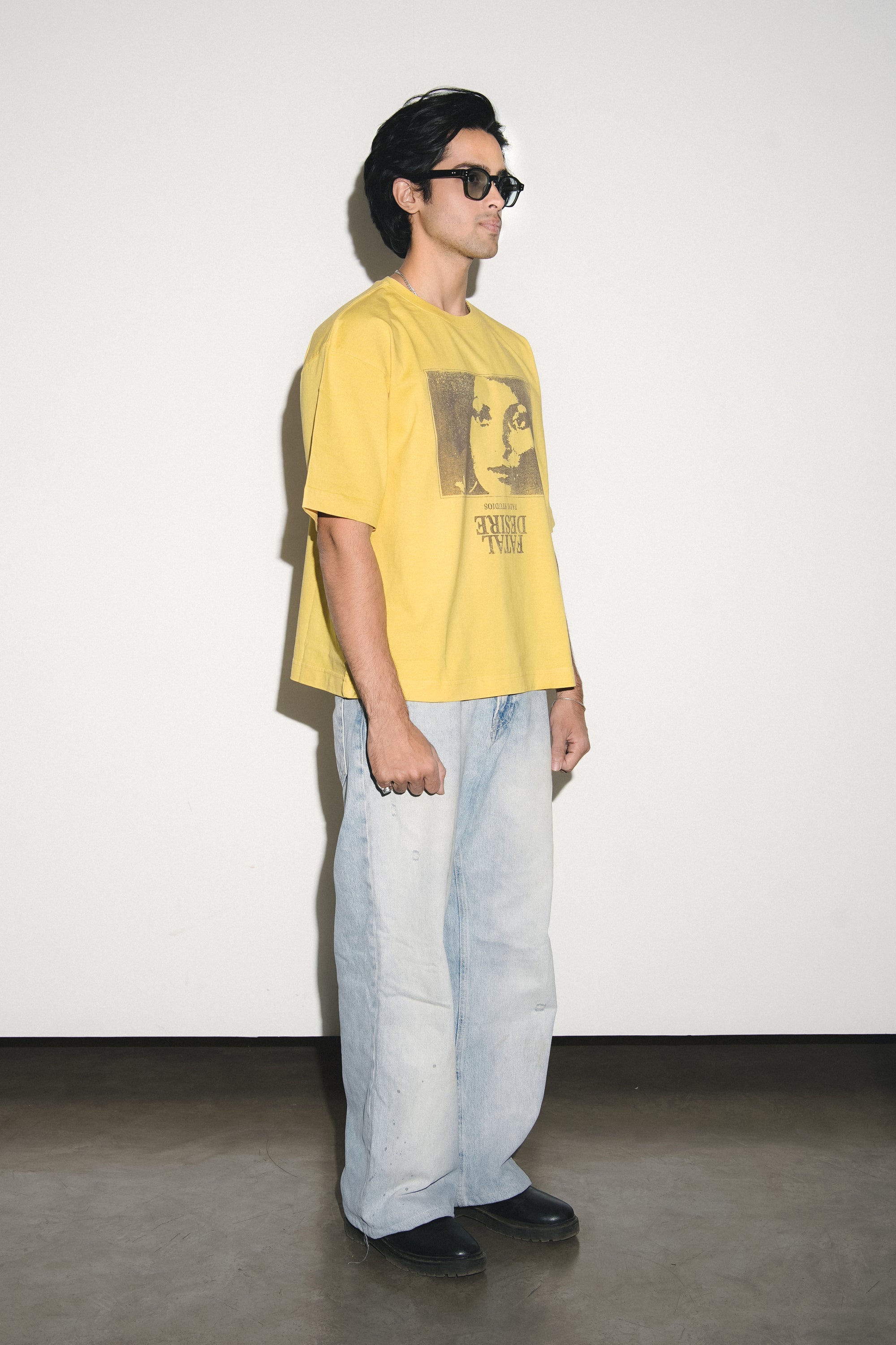 Desire Noir tee - Yellow