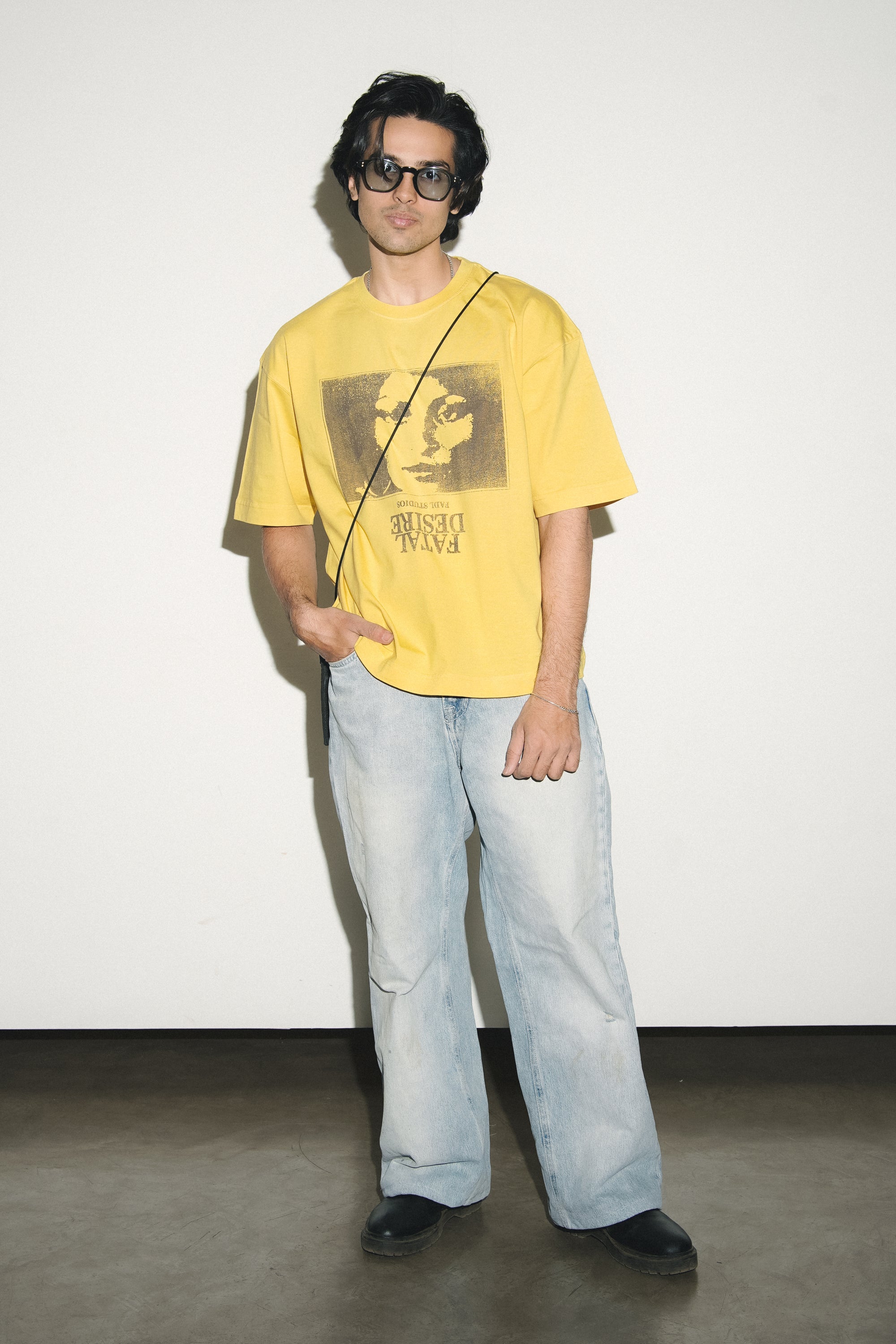 Desire Noir tee - Yellow